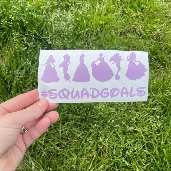🎄 Princess Squad Goals Vinyl Decal - Picture 4 of 9